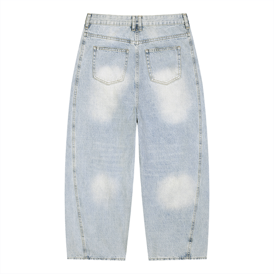 SUNFADE Barrel Leg Jeans